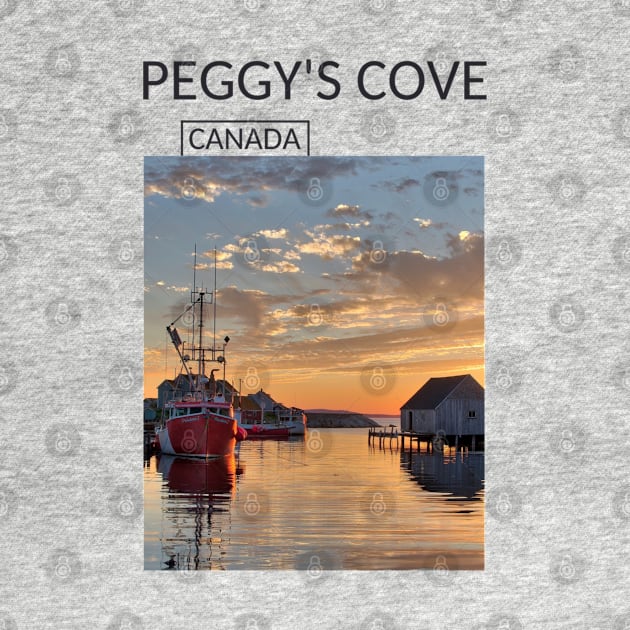 Peggy's Cove Nova Scotia Canada Village Souvenir Gift for Canadian Citizens T-shirt Apparel Mug Notebook Tote Pillow Sticker Magnet by Mr. Travel Joy